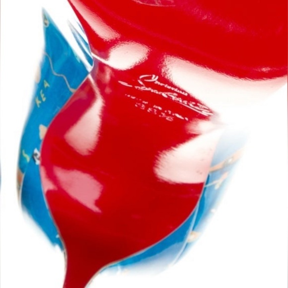 Christian Louboutin Hot Chick pumps 100mm patent blue Greek Odyssey EU39.5 - Picture 14 of 14